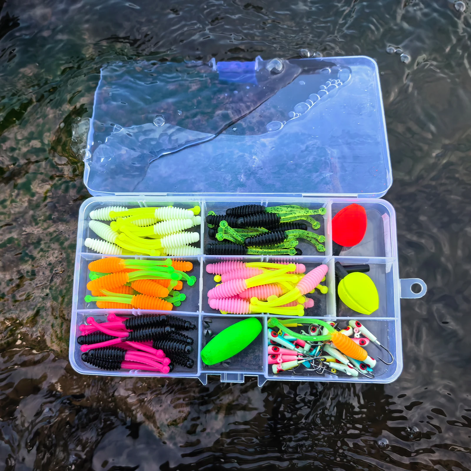 БЕСПЛАТНЫЙ комплект мягких приманок для рыбалки FISHER, 91 шт./кор., 5 см, мягкие ПВХ-двойные червячные приманки, крючки с джиг-головкой, 3 см, набор грузил для буя
БЕСПЛАТНЫЙ комплект мягких приманок для рыбалки FISHER, 91 шт./кор., 5 см, мягкие ПВХ-двойные червячные приманки, крючки с джиг-головкой, 3 см, набор грузил для буя