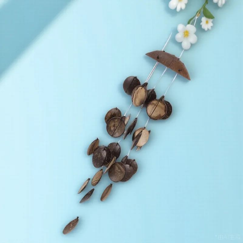 1pc Coconut Shell Wind Chimes Creative Home Hanging Decor Brown Natural Bell for Office Window Decoration Stress Relief Gift
1pc Coconut Shell Wind Chimes Creative Home Hanging Decor Brown Natural Bell for Office Window Decoration Stress Relief Gift