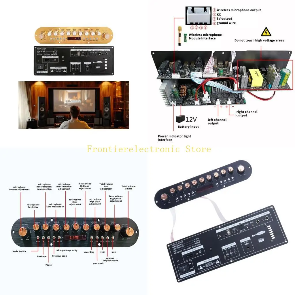 G8DB D1600 Bluetooth-compatible Sound Amplifier Board Digital Subwoofer 2x50W
G8DB D1600 Bluetooth-compatible Sound Amplifier Board Digital Subwoofer 2x50W