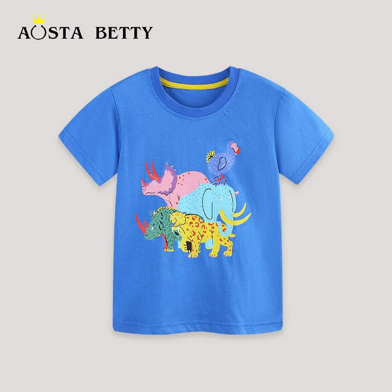 26 Summer New Boys' Short-sleeved T-shirt European and American Style Animal Cartoon Print Children's Crew Neck Top Dropshipping
26 Summer New Boys' Short-sleeved T-shirt European and American Style Animal Cartoon Print Children's Crew Neck Top Dropshipping