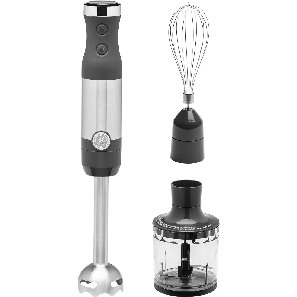 GE Immersion Blender | Handheld Blender for Shakes, Smoothies, Baby Food & More | Includes Whisk & Blending Jar | 2-Speed | Inte
GE Immersion Blender | Handheld Blender for Shakes, Smoothies, Baby Food & More | Includes Whisk & Blending Jar | 2-Speed | Inte