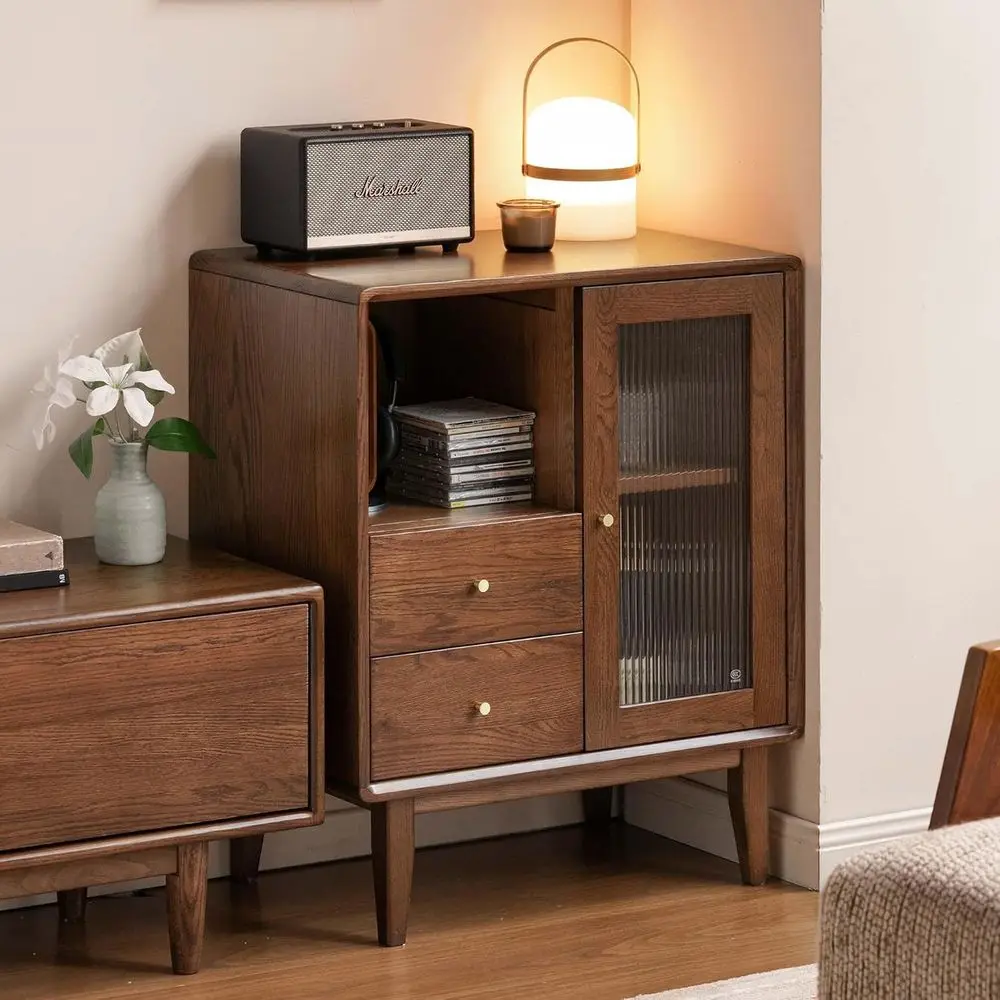 Solid Walnut Storage Cabinet with Glass Doors, Ideal for Living, Reading, and Kitchen Spaces (15.74 D x 31.49 W x 31.49 H)
Solid Walnut Storage Cabinet with Glass Doors, Ideal for Living, Reading, and Kitchen Spaces (15.74 D x 31.49 W x 31.49 H)