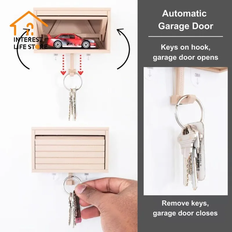 New Unique Interesting Wall Mounted Key Holder for Entrances Garage Key Holder Wall Storage with Hooks Door Manager Decorative 
New Unique Interesting Wall Mounted Key Holder for Entrances Garage Key Holder Wall Storage with Hooks Door Manager Decorative