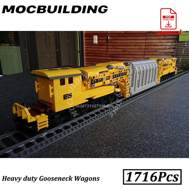 Creative Gooseneck Wagons with Transformer MOCBuilding Blocks City Train Railroad Accessories Technology Cargo Car Toys Gift
Creative Gooseneck Wagons with Transformer MOCBuilding Blocks City Train Railroad Accessories Technology Cargo Car Toys Gift