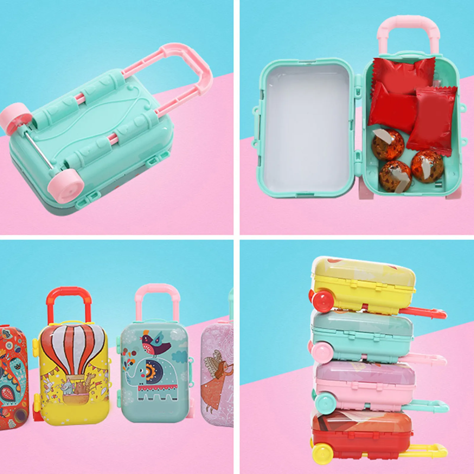 3 Pcs Childs Portable Luggage Simulation Suitcase Toy Toys Shopping Cart Cartoon Kids Trolley Travel
3 Pcs Childs Portable Luggage Simulation Suitcase Toy Toys Shopping Cart Cartoon Kids Trolley Travel