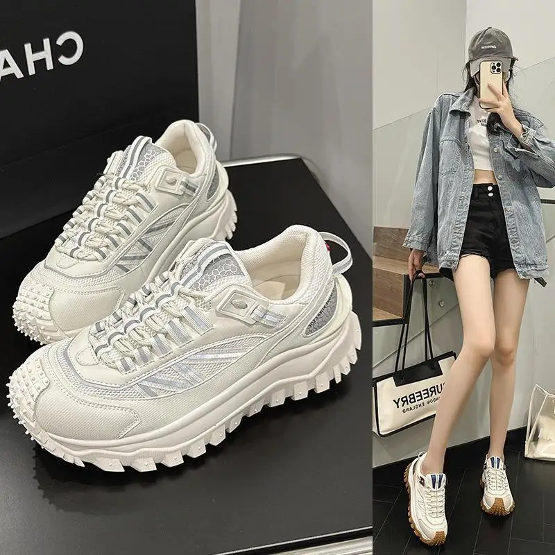 Thick Bottomed Genuine Leather Rotten Mango Shoes Sports Climbing Tire Shoes Korean Style Mesh Lined Casual round Toe Flats
Thick Bottomed Genuine Leather Rotten Mango Shoes Sports Climbing Tire Shoes Korean Style Mesh Lined Casual round Toe Flats