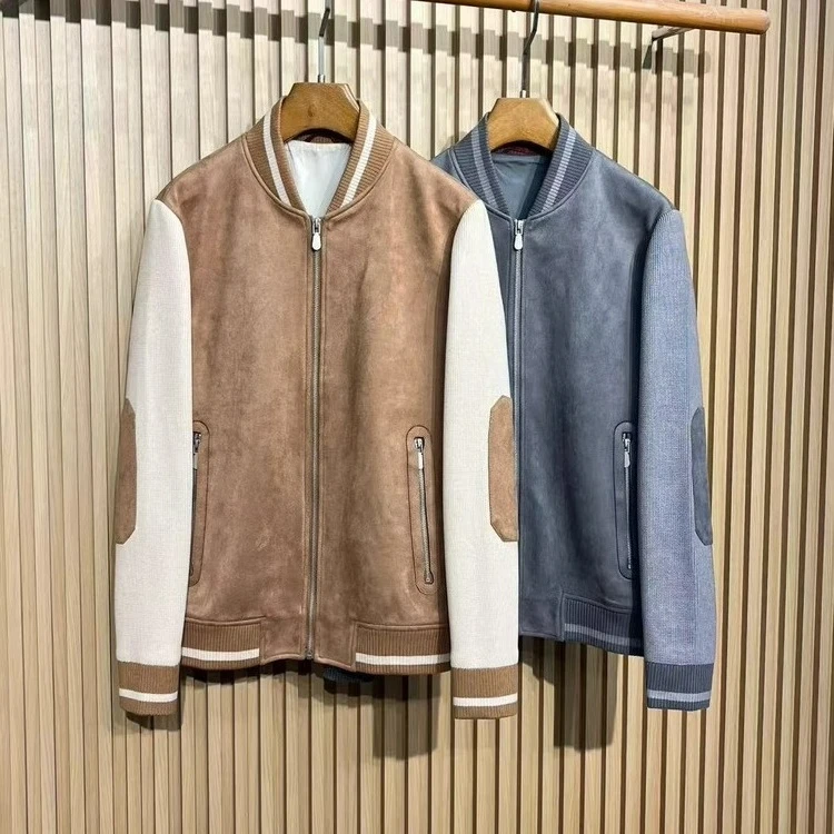 BC итальянская мужская одежда, осенне-зимняя новая замшевая трикотажная бейсбольная майка, модная контрастная куртка с рукавами, куртка
BC итальянская мужская одежда, осенне-зимняя новая замшевая трикотажная бейсбольная майка, модная контрастная куртка с рукавами, куртка