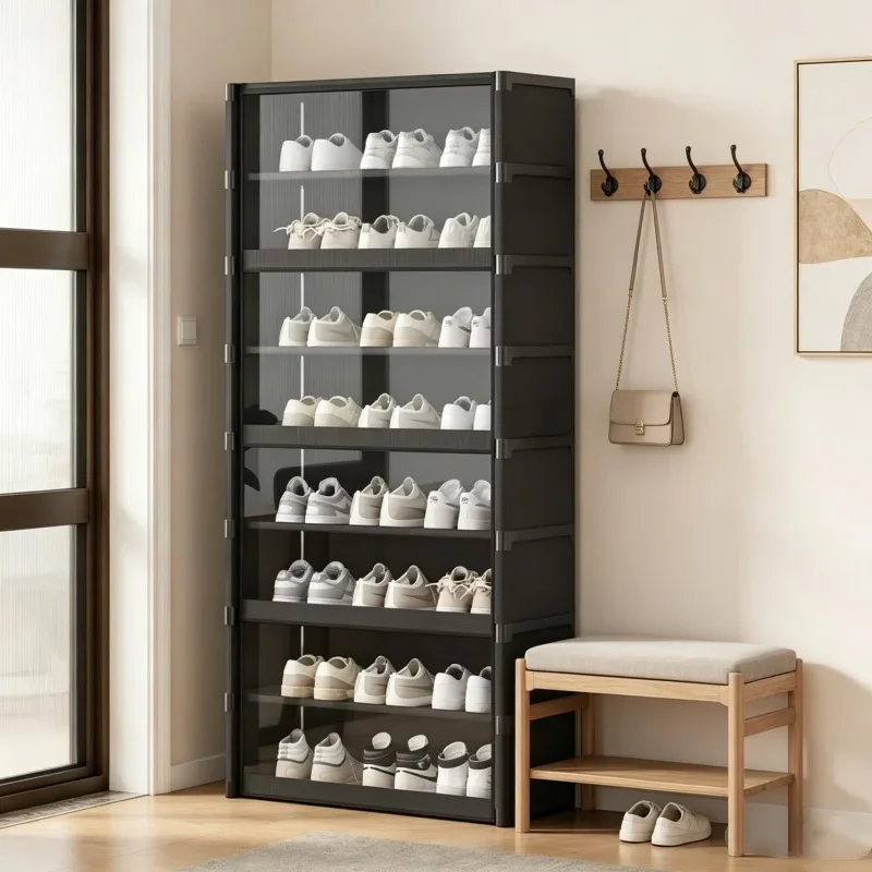 Dustproof Transparent Multilayer Shoe Rack Spacious Storage Shelf Small Space Organizer for Home Daily Shoe Arrangement Use
Dustproof Transparent Multilayer Shoe Rack Spacious Storage Shelf Small Space Organizer for Home Daily Shoe Arrangement Use