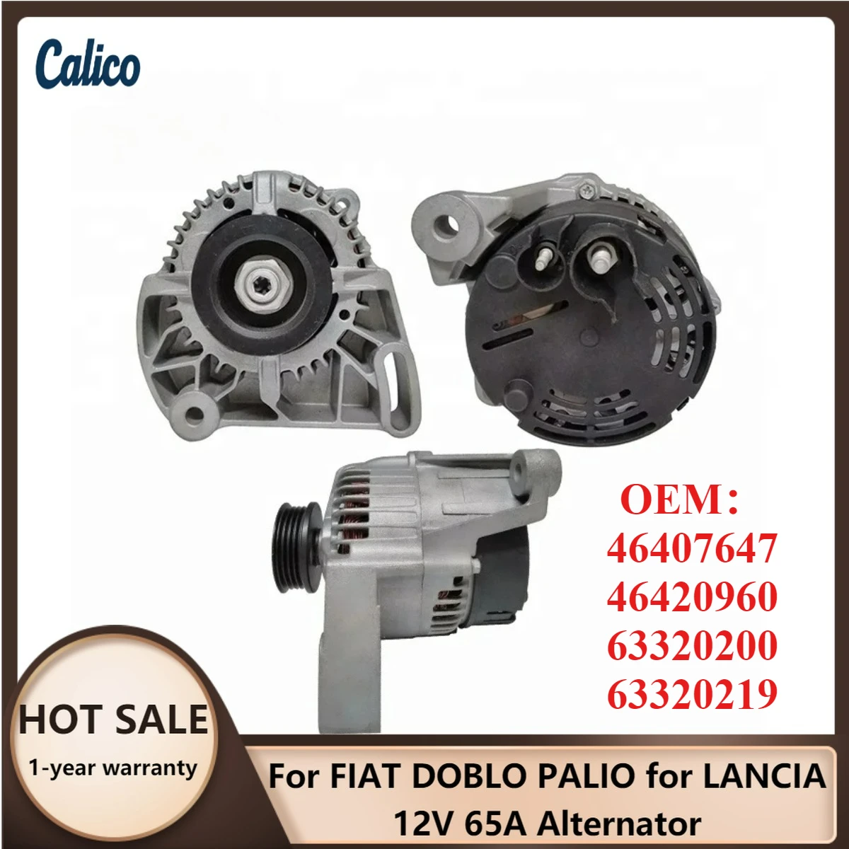 Эксклюзивное производство. Подходит для FIAT DOBLO PALIO, LANCIA. Генератор 12V 65A. Номера деталей: 46407647, 46420960, 63320200, 63320219.
Эксклюзивное производство. Подходит для FIAT DOBLO PALIO, LANCIA. Генератор 12V 65A. Номера деталей: 46407647, 46420960, 63320200, 63320219.