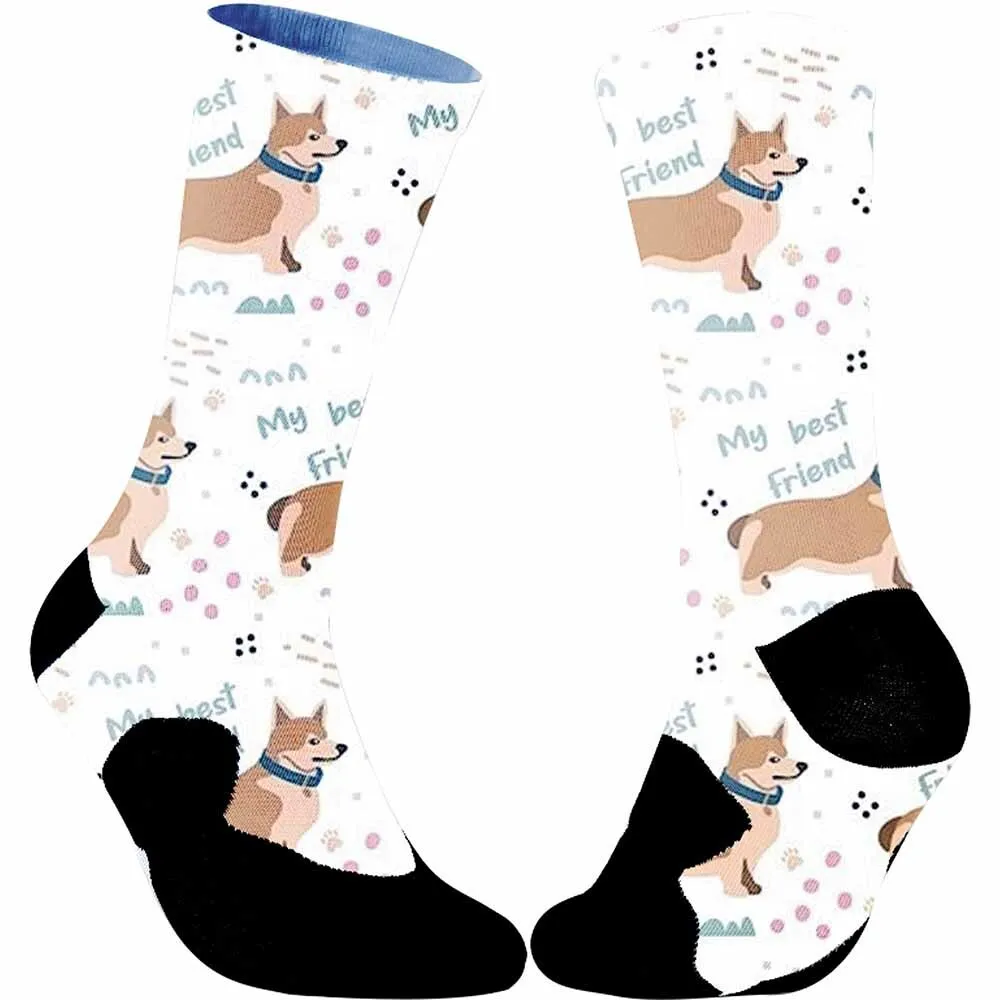 Loyal puppy pattern sports cycling socks, unisex, sweat absorbing, suitable for outdoor sports enthusiasts and more people
Loyal puppy pattern sports cycling socks, unisex, sweat absorbing, suitable for outdoor sports enthusiasts and more people