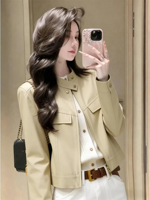 Stunning Women's Jacket Spring 2026 Korean Style Beautiful Outerwear Short Coat Long Sleeve Zipper Closure No Hat Included
Stunning Women's Jacket Spring 2026 Korean Style Beautiful Outerwear Short Coat Long Sleeve Zipper Closure No Hat Included