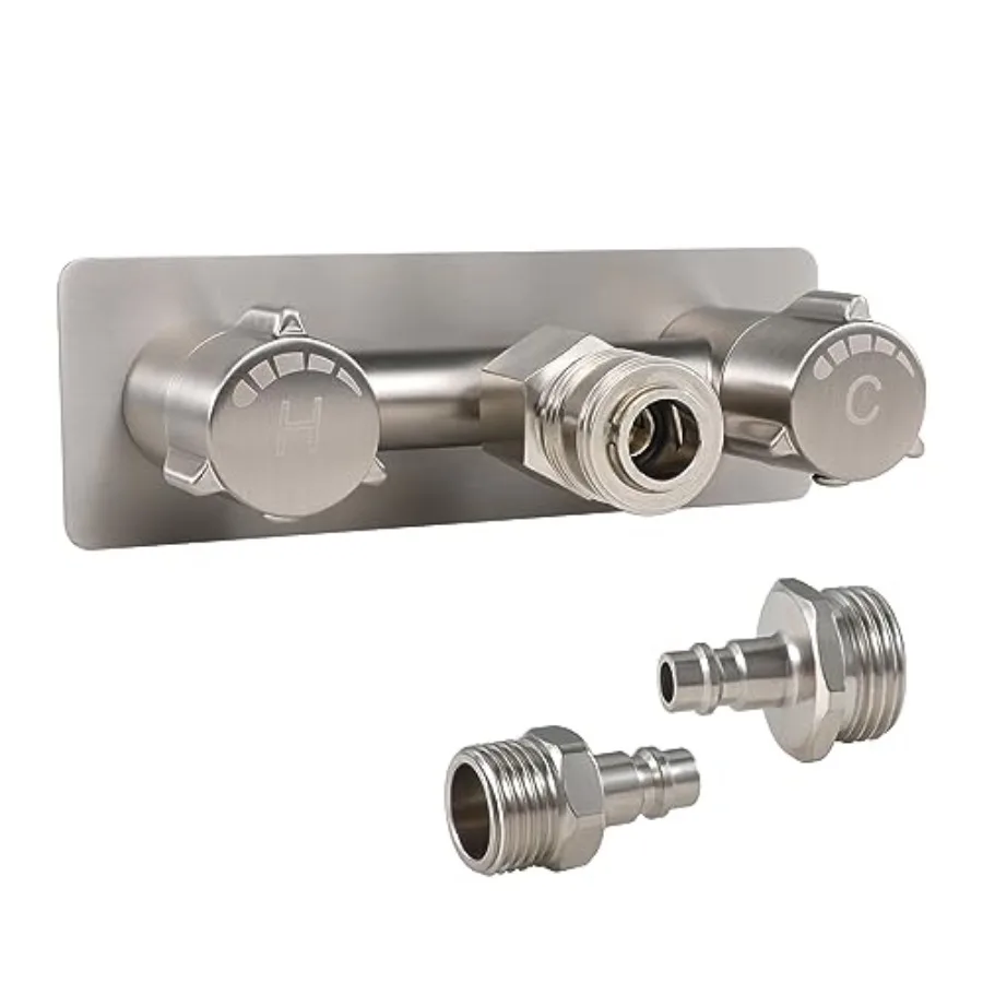 All Metal RV Exterior Quick Connect Faucet, 4"RV Shower Faucet Replacement, RV Outside Shower Valve Kit, Camper Shower Faucet V
All Metal RV Exterior Quick Connect Faucet, 4"RV Shower Faucet Replacement, RV Outside Shower Valve Kit, Camper Shower Faucet V