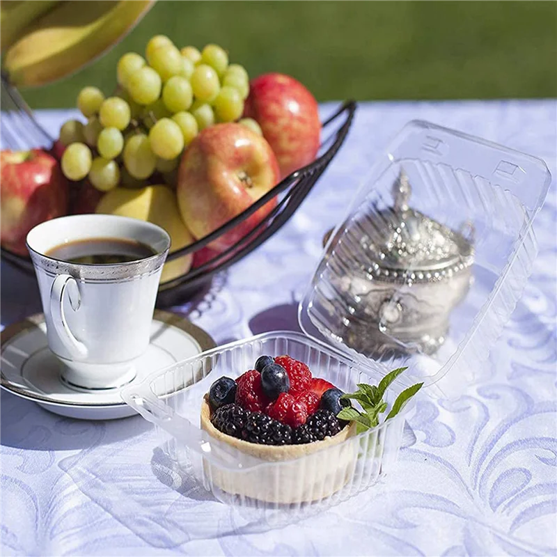 300Pcs Single Individual Cake Slice Boxes Dessert Containers Cheesecake Boxes Stackable Square Boxes Clear Food Boxes-BAAQ
300Pcs Single Individual Cake Slice Boxes Dessert Containers Cheesecake Boxes Stackable Square Boxes Clear Food Boxes-BAAQ