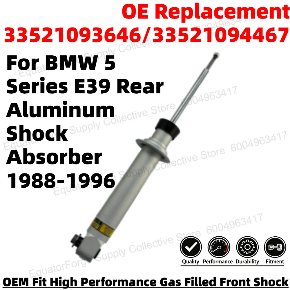 Comfortable Smooth Rear Aluminum Shock Absorber for BMW 5 Series E39 OEM-Spec Durable OE Replacement 33521093646/33521094467
Comfortable Smooth Rear Aluminum Shock Absorber for BMW 5 Series E39 OEM-Spec Durable OE Replacement 33521093646/33521094467