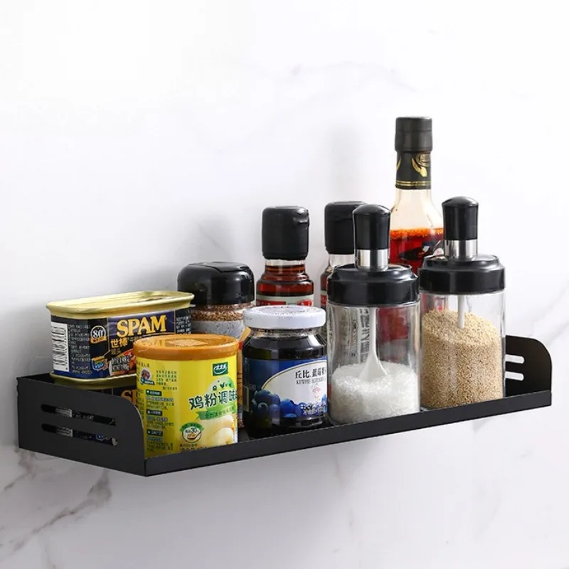 Punch-Free Kitchen Sundries Storage Rack Wall Mounted Metal Seasoning Shelf Multifunctional Bathroom Toiletries Organize Holders
Punch-Free Kitchen Sundries Storage Rack Wall Mounted Metal Seasoning Shelf Multifunctional Bathroom Toiletries Organize Holders