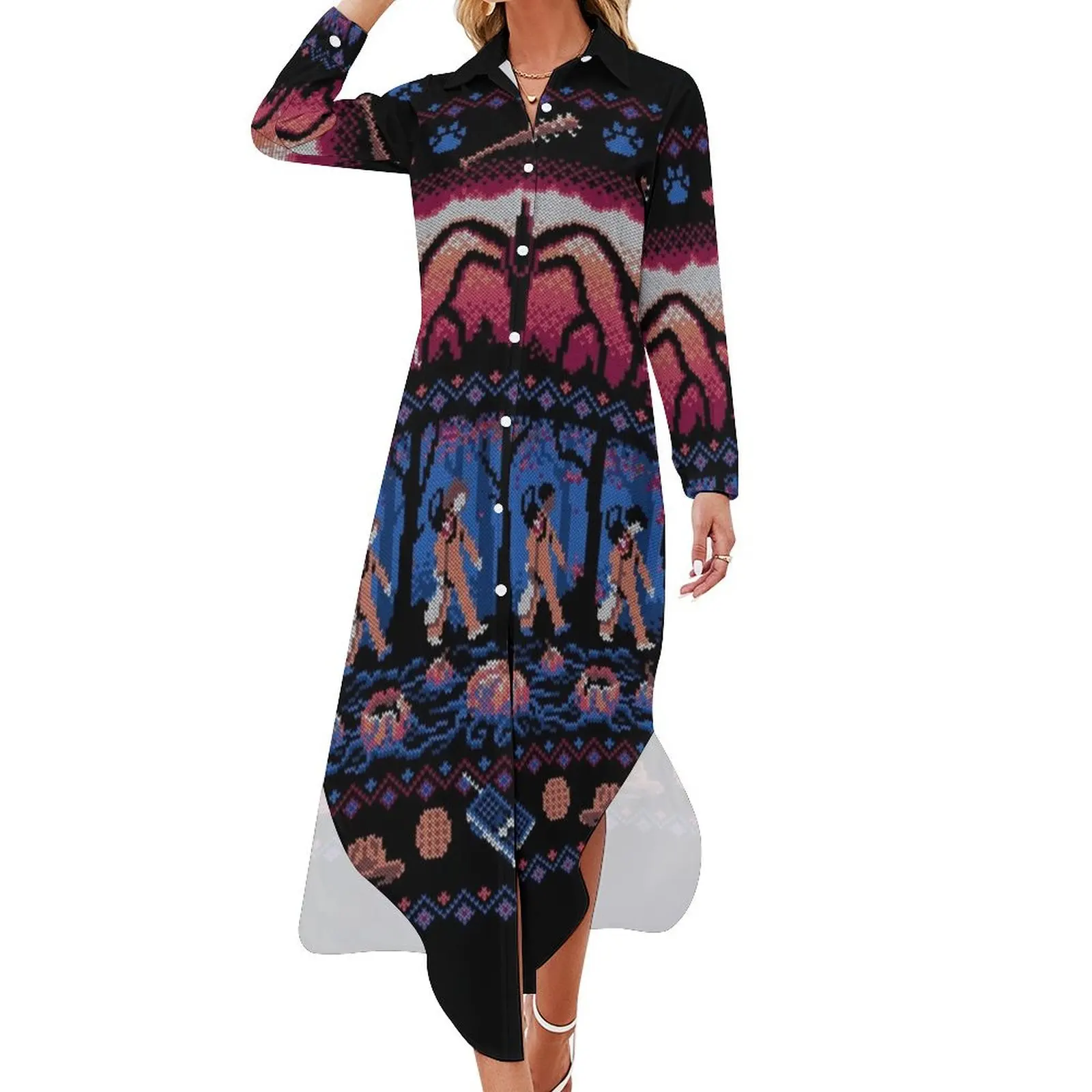 Stranger Sweater 2 Long Sleeved Shirt Dress summer women's suit Women's skirt clothing women summer 2024
Stranger Sweater 2 Long Sleeved Shirt Dress summer women's suit Women's skirt clothing women summer 2024