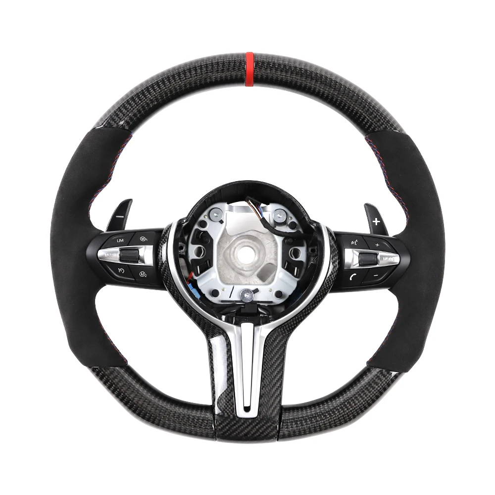 Carbon fiber Steering wheel Cover For BMW F10 F20 F25 F30 F32 F48 M3 M6 550D 328M kit upgrade Cover sports Interior paddle
Carbon fiber Steering wheel Cover For BMW F10 F20 F25 F30 F32 F48 M3 M6 550D 328M kit upgrade Cover sports Interior paddle
