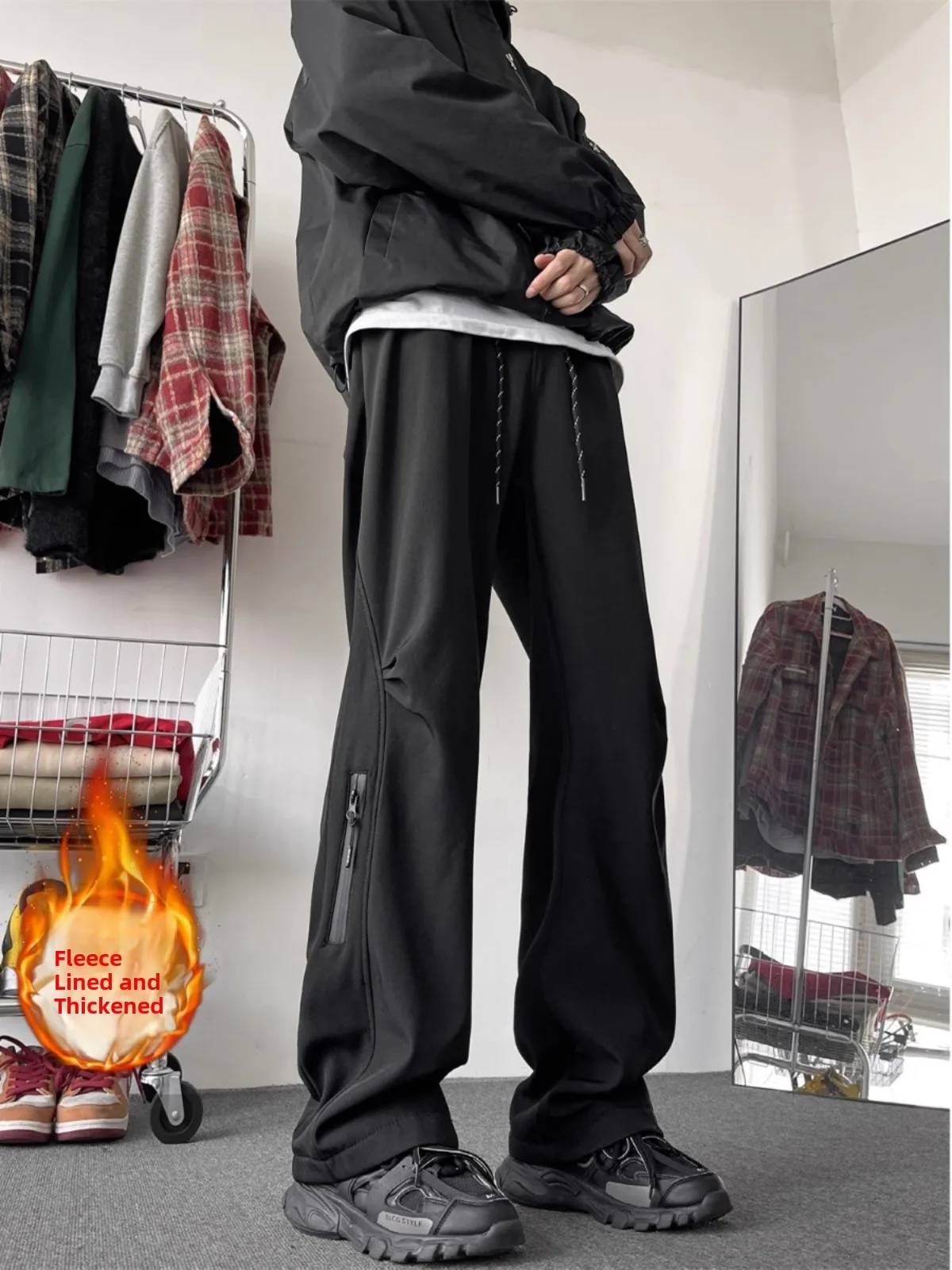 Мужские брюки-карго на флисовой подкладке, осенне-зимние, повседневные, для походов, свободные, с широкими штанинами, рабочая одежда, длинные брюки, модные, в уличном стиле
Мужские брюки-карго на флисовой подкладке, осенне-зимние, повседневные, для походов, свободные, с широкими штанинами, рабочая одежда, длинные брюки, модные, в уличном стиле