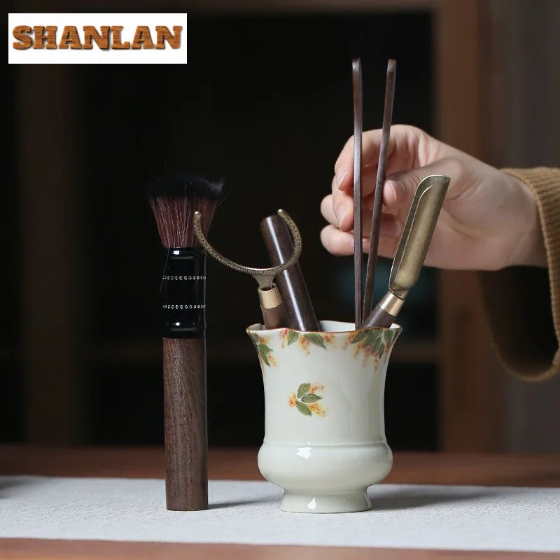 Hand-painted Osmanthus Tea Six Gentlemen Zen Tea Making Spoon Tools Tea Tool Set Household Teaware Utensils Cafes Accessories
Hand-painted Osmanthus Tea Six Gentlemen Zen Tea Making Spoon Tools Tea Tool Set Household Teaware Utensils Cafes Accessories