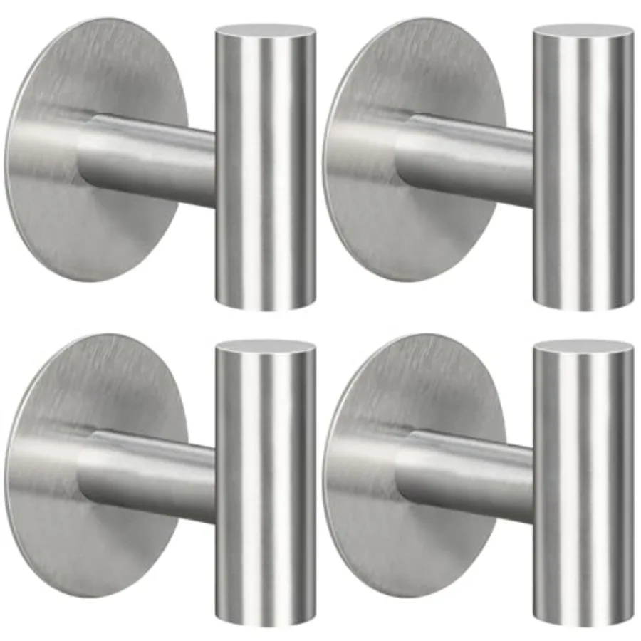 Adhesive Hooks, Heavy Duty Adhesive Wall Hooks, Waterproof Stainless Steel for Bedroom Kitchen Hotel Office,Brushed Nickel
Adhesive Hooks, Heavy Duty Adhesive Wall Hooks, Waterproof Stainless Steel for Bedroom Kitchen Hotel Office,Brushed Nickel