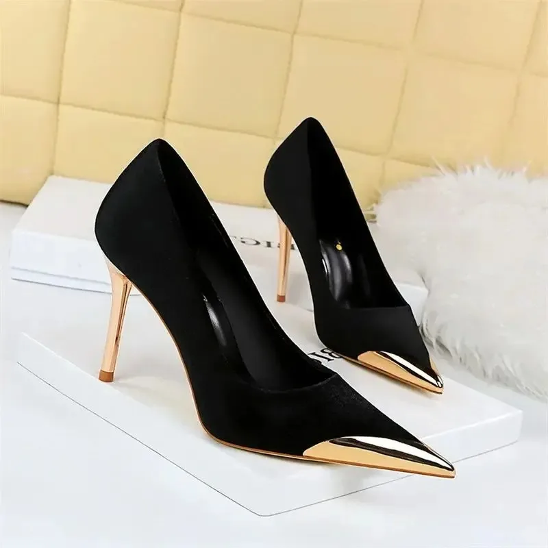10CM Womens Shoes Sexy Nightclub Party Shoes For Woman Fashion Golden Pointed Tip High Heels Luxury Designer Shoes Zapatos Mujer
10CM Womens Shoes Sexy Nightclub Party Shoes For Woman Fashion Golden Pointed Tip High Heels Luxury Designer Shoes Zapatos Mujer