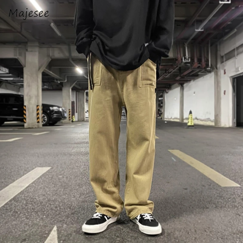 Casual Pants Men Straight All-match Loose Fashion Spring Autumn Solid Color Youthful Streetwear Daily Japanese Style Male Simple
Casual Pants Men Straight All-match Loose Fashion Spring Autumn Solid Color Youthful Streetwear Daily Japanese Style Male Simple