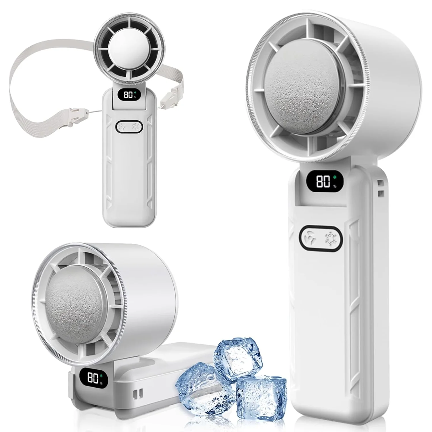 Mini Portable Fan, Handheld Fan with 5 Speeds, Cooling Effect, 3600mAh USB Rechargeable, LED Display, for Home, Travel, Outdoor
Mini Portable Fan, Handheld Fan with 5 Speeds, Cooling Effect, 3600mAh USB Rechargeable, LED Display, for Home, Travel, Outdoor