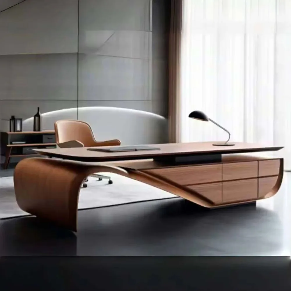 L-Shaped Executive Desk, Large Modern Storage Cabinet, Chinese Style Fashionable Home Office Furniture
L-Shaped Executive Desk, Large Modern Storage Cabinet, Chinese Style Fashionable Home Office Furniture