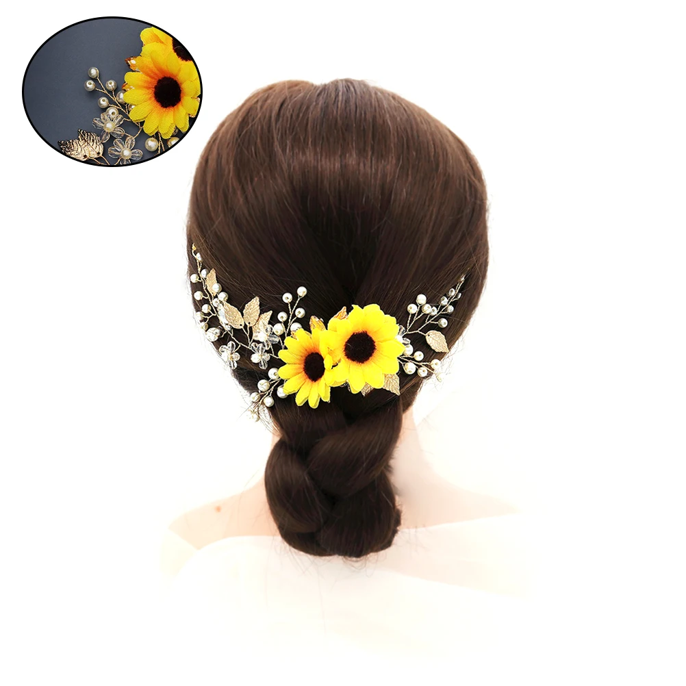 Sunflower Headband Party Hairband Bridal Accessories Performance Headdress Wedding Photo Props Comfortable Lightweight
Sunflower Headband Party Hairband Bridal Accessories Performance Headdress Wedding Photo Props Comfortable Lightweight