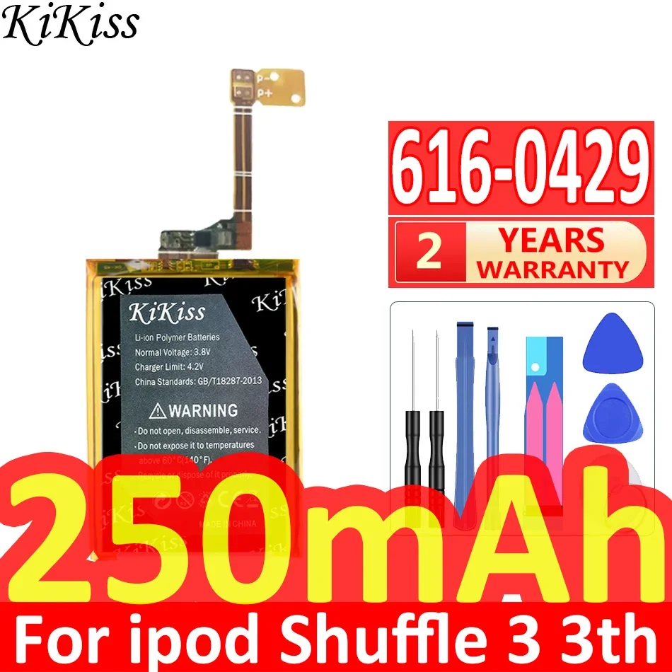 Аккумулятор KiKiss 616-0429 250 мАч для Ipod Shuffle 3 3th MP3 MP4 AKKU Shuffle3 батареи + Бесплатные инструменты
Аккумулятор KiKiss 616-0429 250 мАч для Ipod Shuffle 3 3th MP3 MP4 AKKU Shuffle3 батареи + Бесплатные инструменты