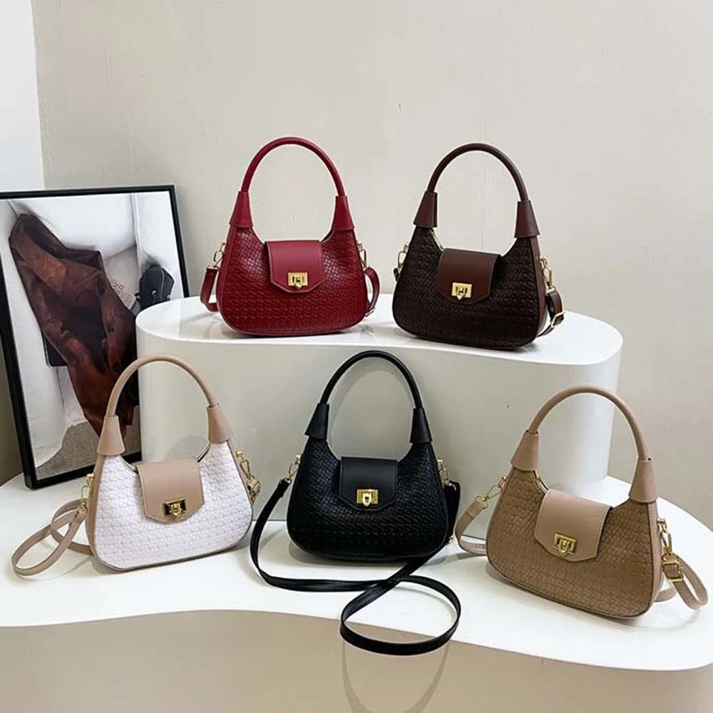 Elegant PU Hobo Bag Crocodile Skin Pattern Large Capacity French Underarm Bag Solid Color Polyester Texture Handbag Daily
Elegant PU Hobo Bag Crocodile Skin Pattern Large Capacity French Underarm Bag Solid Color Polyester Texture Handbag Daily