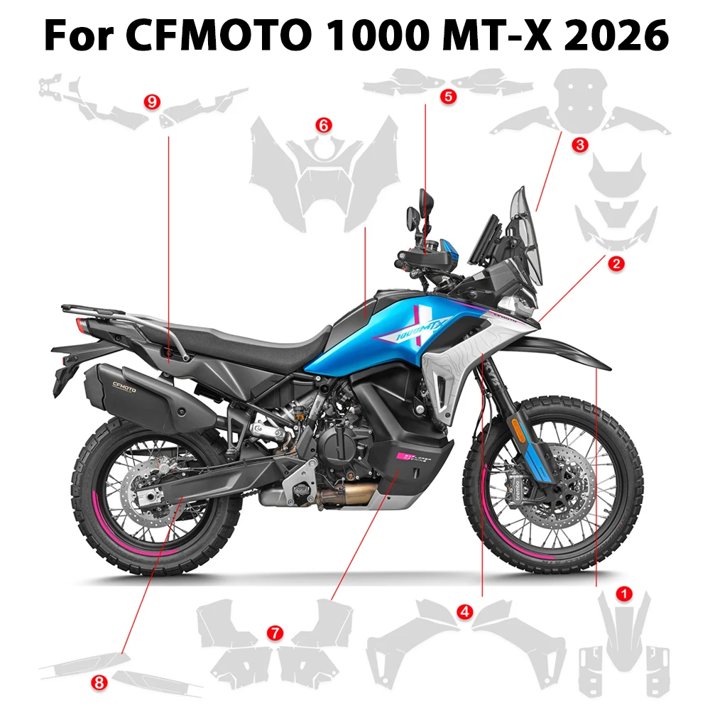 NEW 1000 MTX Motorcycle TPU Protective Film Scratch Resistant Self-Healing PPF Paint Protection Film For CFMOTO 1000 MT-X 2026
NEW 1000 MTX Motorcycle TPU Protective Film Scratch Resistant Self-Healing PPF Paint Protection Film For CFMOTO 1000 MT-X 2026