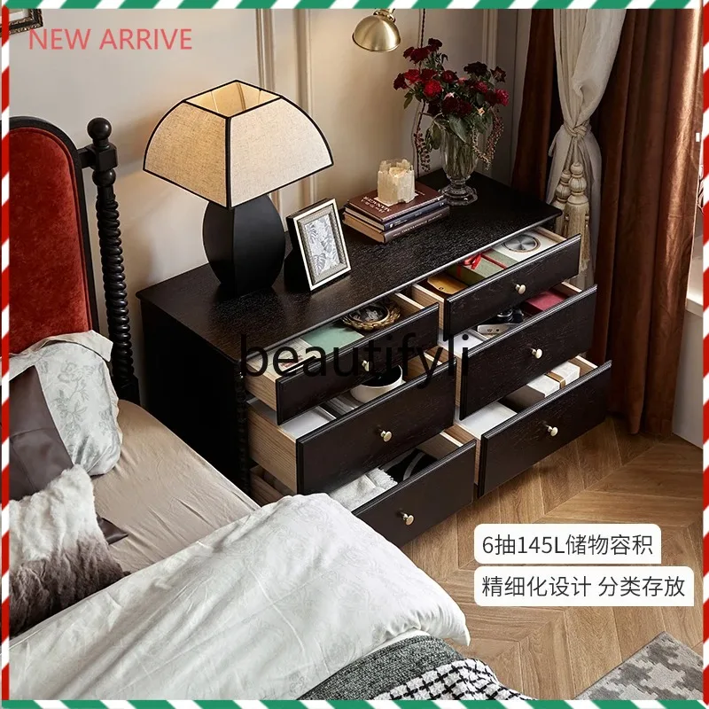 D2520 French retro solid wood chest, integrated dressing, American retro storage, locker, bedside cabinet
D2520 French retro solid wood chest, integrated dressing, American retro storage, locker, bedside cabinet