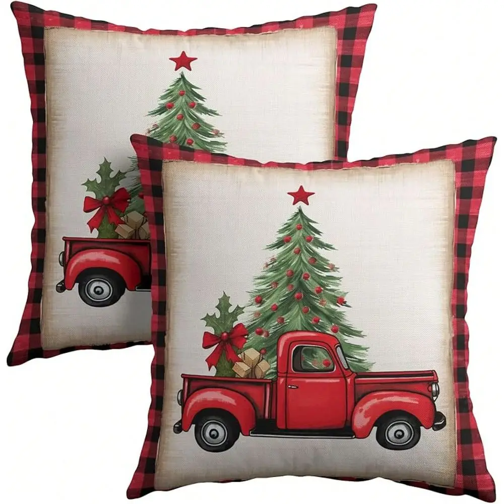 Winter Throw Pillow Covers 18x18 Set Of 2 Snowflake, Buffalo Plaid, Trees Cushion Covers Home Sofa Bed
Winter Throw Pillow Covers 18x18 Set Of 2 Snowflake, Buffalo Plaid, Trees Cushion Covers Home Sofa Bed