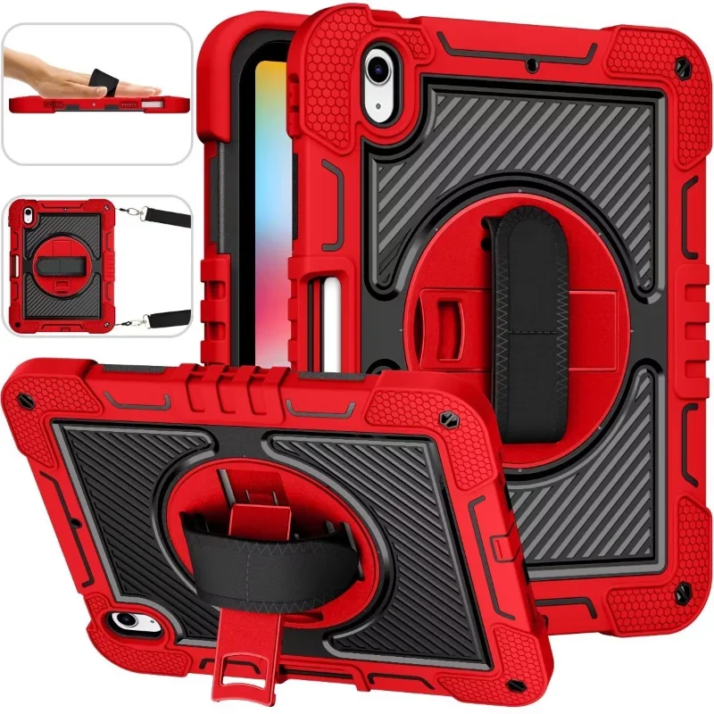 Case For iPad 10th Gen 2022 11th 11"2025 Military Shockproof Rugged Cover iPad 10.9 Air 4 Air 5 Stand Handle Shoulder Strap Capa
Case For iPad 10th Gen 2022 11th 11"2025 Military Shockproof Rugged Cover iPad 10.9 Air 4 Air 5 Stand Handle Shoulder Strap Capa