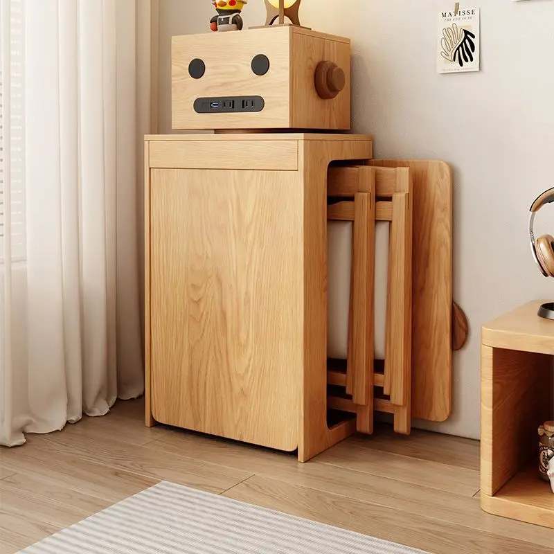 Household folding dining table side cabinet integrated space saving dining table retractable solid wood
Household folding dining table side cabinet integrated space saving dining table retractable solid wood