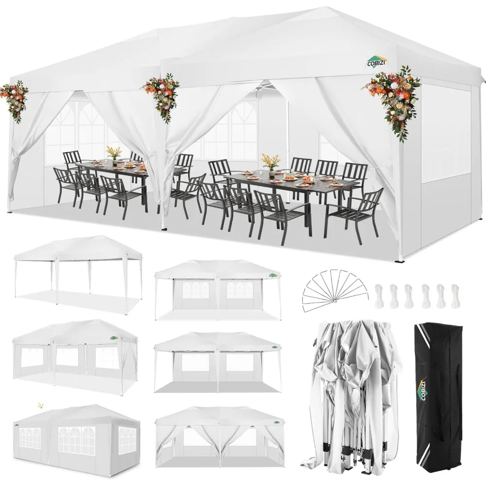 COBIZI Canopy 10x20 Up Canopy with 6 Sidewalls,Waterproof Canopy Outdoor Event Shelter UPF 50+ Gazebo Portable Tents
COBIZI Canopy 10x20 Up Canopy with 6 Sidewalls,Waterproof Canopy Outdoor Event Shelter UPF 50+ Gazebo Portable Tents