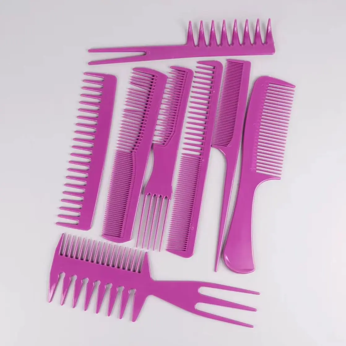 8pcs hair styling comb set, anti-static and tangle proof, suitable for hair styling and home use, special for real hair wigs
8pcs hair styling comb set, anti-static and tangle proof, suitable for hair styling and home use, special for real hair wigs