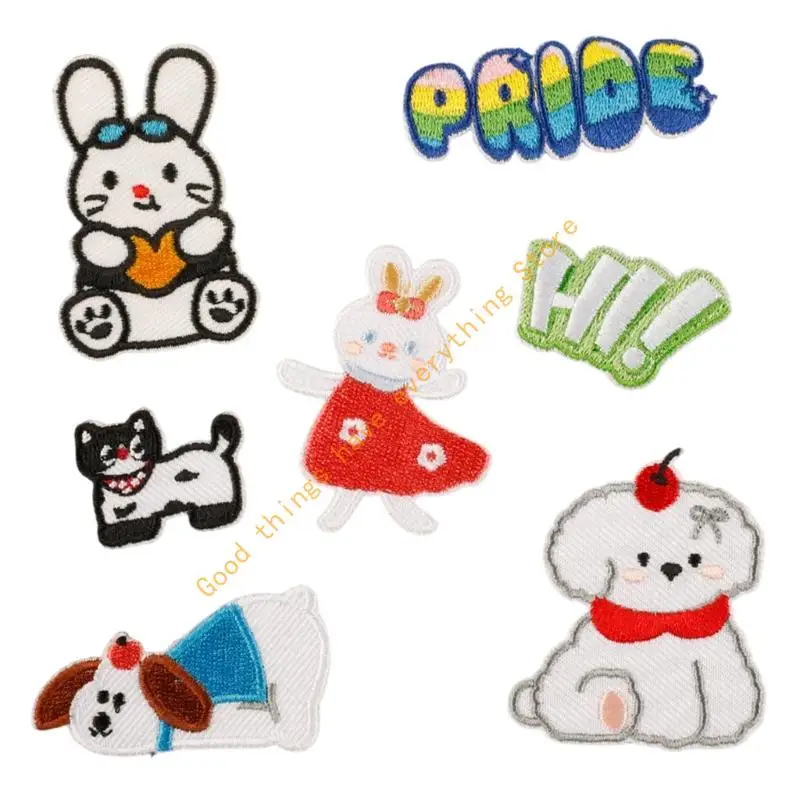 55KF 7 ПК кролики Швейные пятна кошки вышитые пятнат
55KF 7 ПК кролики Швейные пятна кошки вышитые пятнат