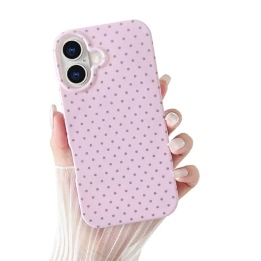 for iPhone 16 Case Cute Polka Dot Phone Case Soft TPU Slim Shockproof Phone Cover for Women Girls, Pink
for iPhone 16 Case Cute Polka Dot Phone Case Soft TPU Slim Shockproof Phone Cover for Women Girls, Pink