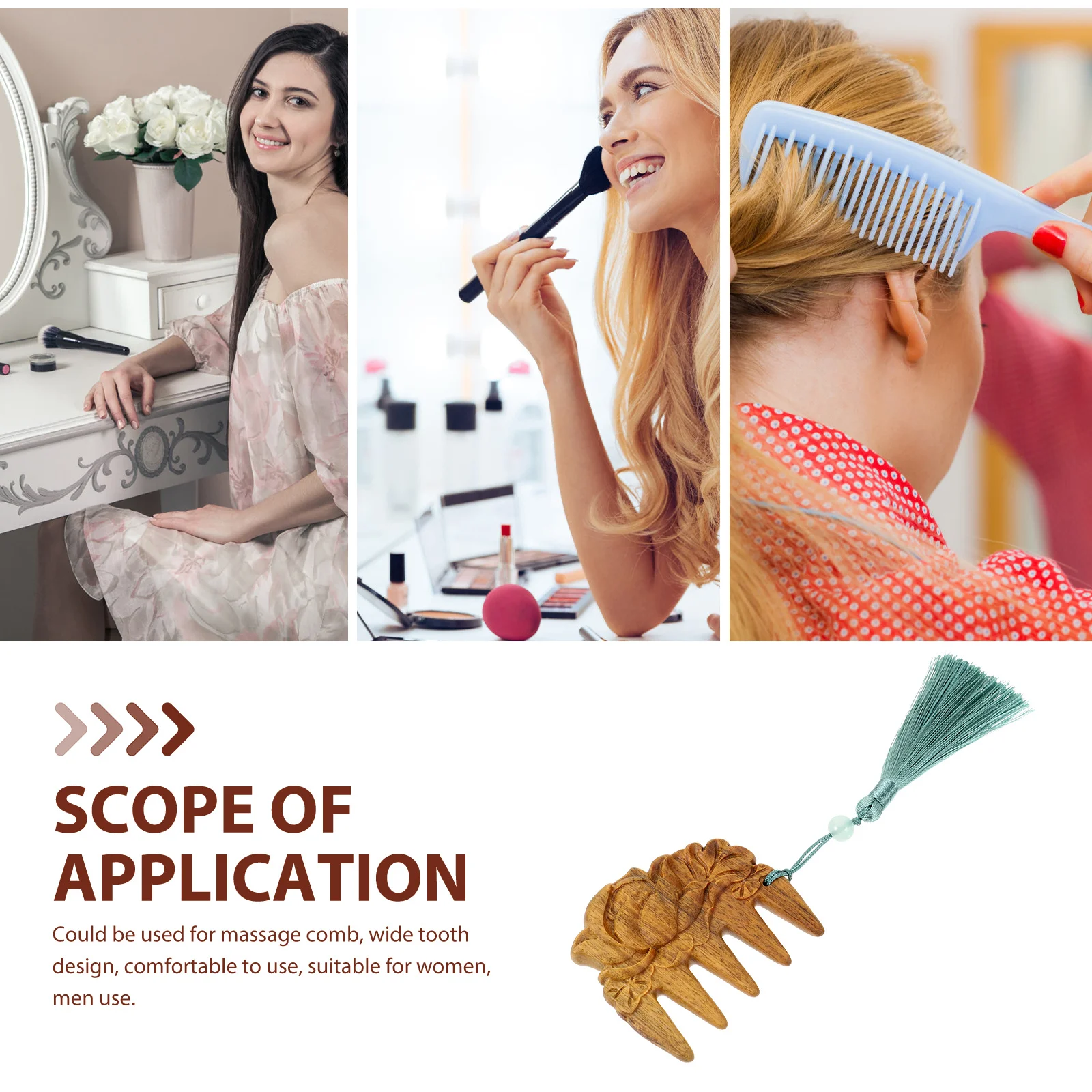 Purple Sandalwood Lotus Flower Pattern Wide Tooth Wooden For Hair Detangling Portable Massage Comb Compact Decorative
Purple Sandalwood Lotus Flower Pattern Wide Tooth Wooden For Hair Detangling Portable Massage Comb Compact Decorative