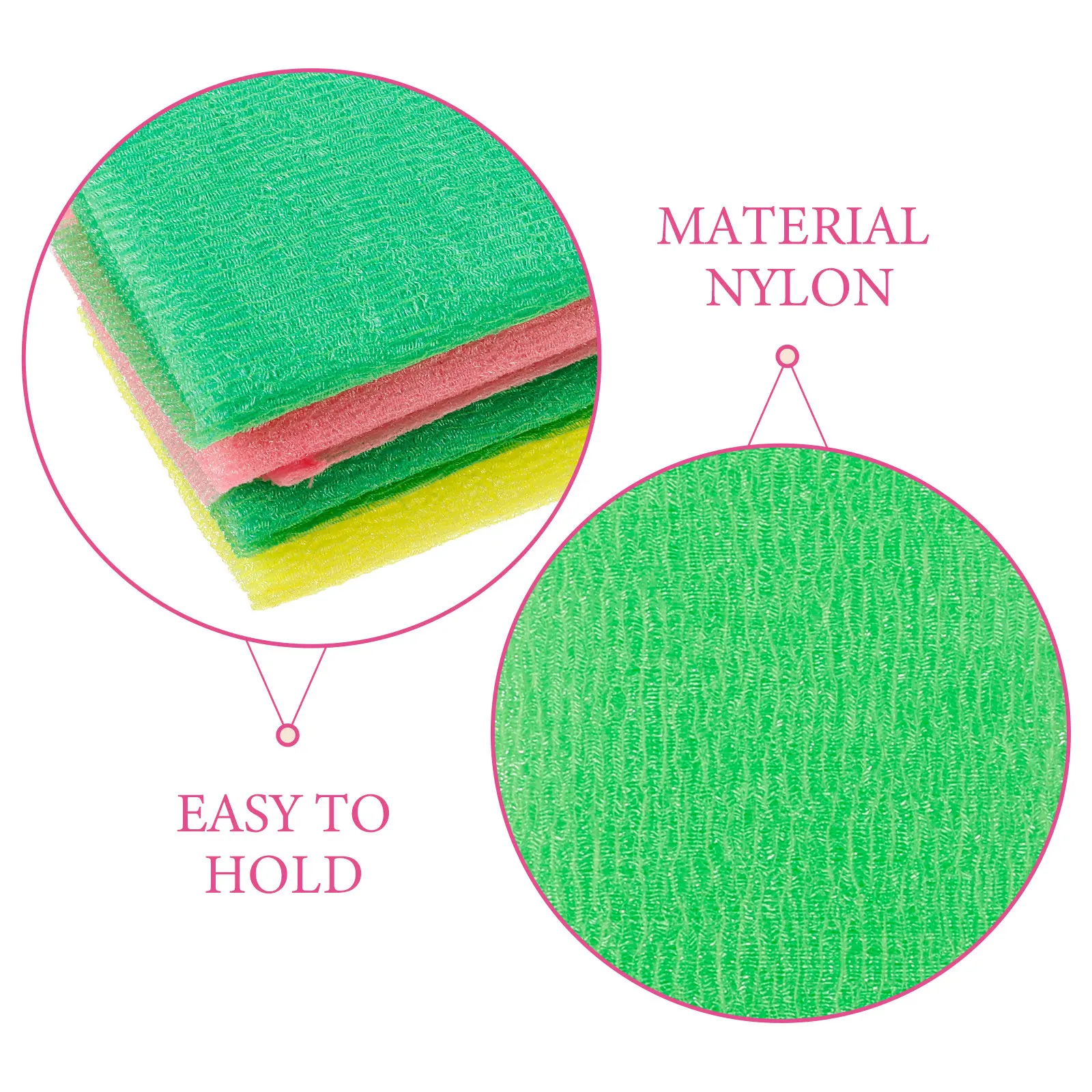 Набор из 4 нейлоновых мочалок для душа: длинные отшелушивающие мочалки для спины, глубокой очистки тела, легкие, быстросохнущие
Набор из 4 нейлоновых мочалок для душа: длинные отшелушивающие мочалки для спины, глубокой очистки тела, легкие, быстросохнущие