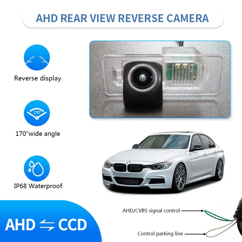 AHD Car Vehicle Rear View Reverse Camera For BMW 2 3 4 5 Series X1 X3 X5 X6 X5M F07 F10 F11 F15 F16 F22 F30 F31 F32 F33 F34 F36
AHD Car Vehicle Rear View Reverse Camera For BMW 2 3 4 5 Series X1 X3 X5 X6 X5M F07 F10 F11 F15 F16 F22 F30 F31 F32 F33 F34 F36