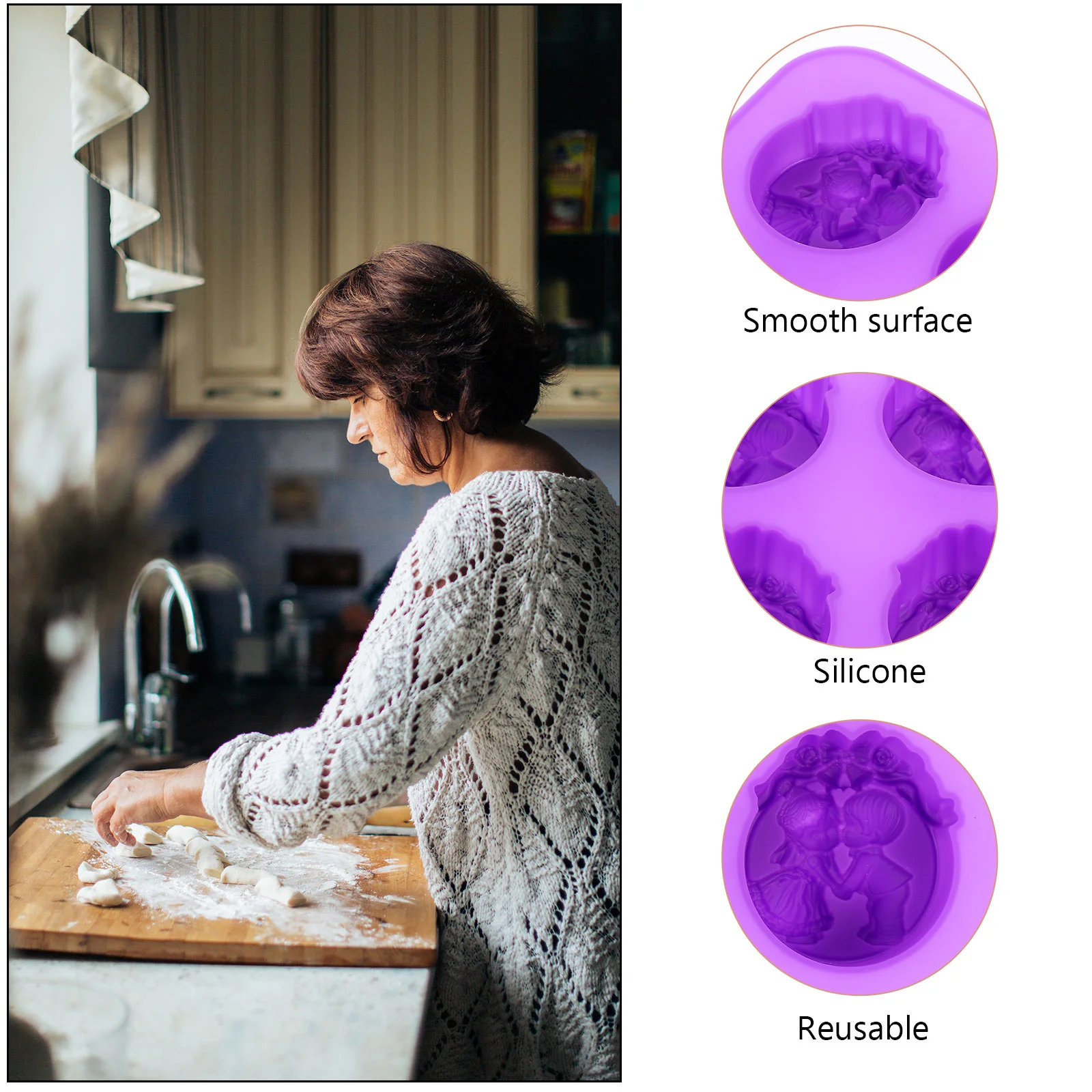 Silicone Angel Mold For Diy Soap Craft Art Project Home Decor Cake Chocolate Pudding Jelly Ice Cube Making Tool Mould Adornment
Silicone Angel Mold For Diy Soap Craft Art Project Home Decor Cake Chocolate Pudding Jelly Ice Cube Making Tool Mould Adornment