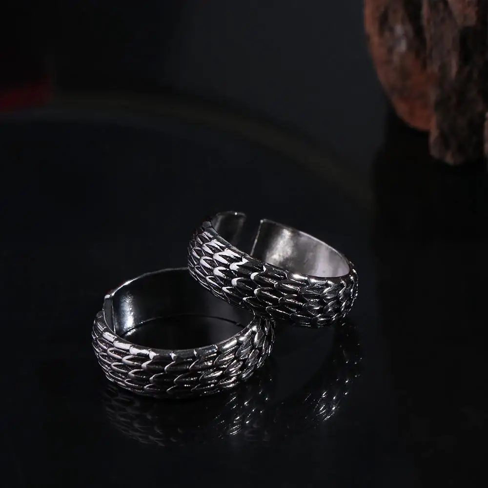 Party Trendy Adjustable Punk Exquisite Unique Dragon Scale Ring Men Jewelry Alloy Opening Ring Silvery Retro Ring
Party Trendy Adjustable Punk Exquisite Unique Dragon Scale Ring Men Jewelry Alloy Opening Ring Silvery Retro Ring