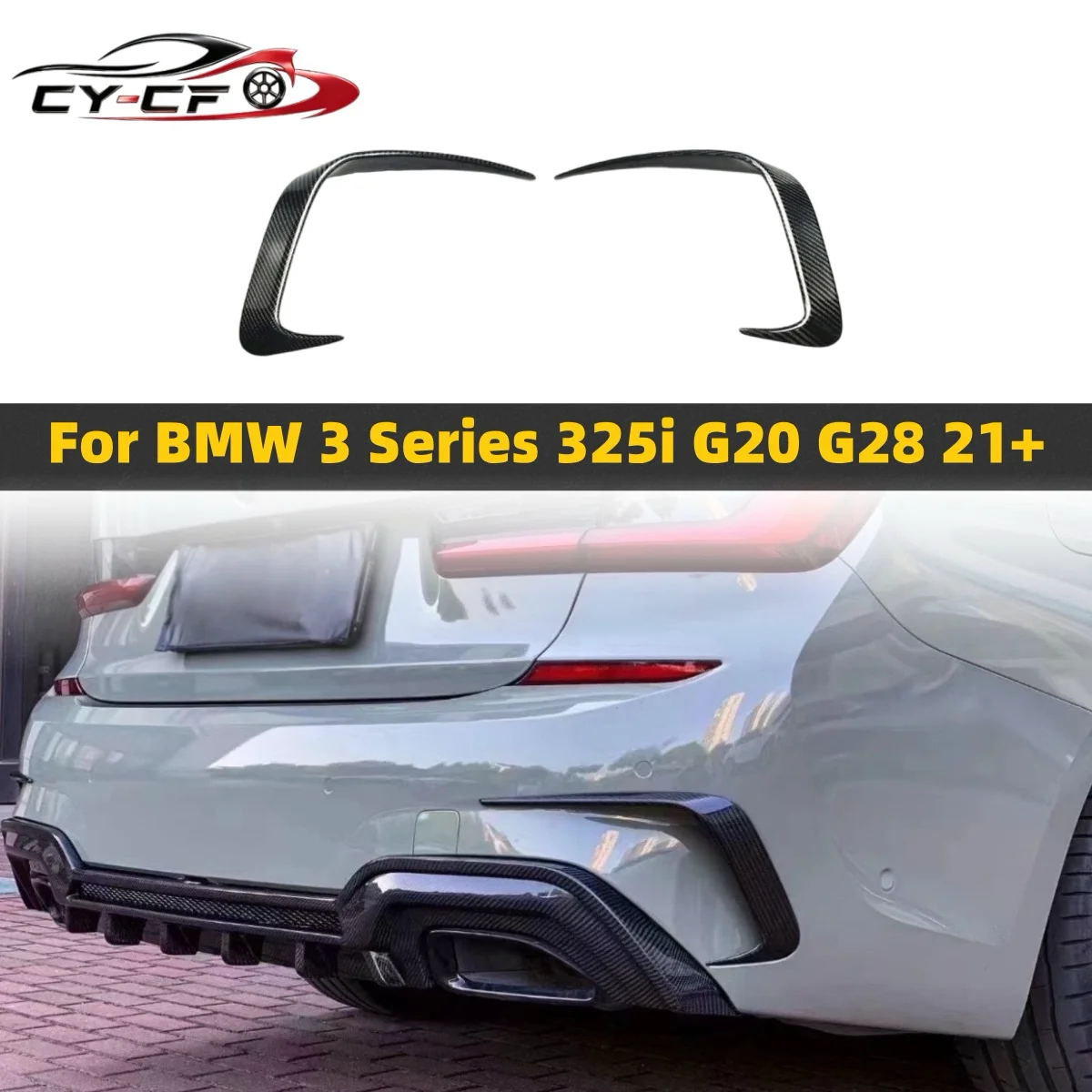 Real Carbon Fiber For BMW 3 Series G20 G28 325i 22020-2025 Rear Bumpe Side Air Vent Outlet Cover Trim Canard Splitter
Real Carbon Fiber For BMW 3 Series G20 G28 325i 22020-2025 Rear Bumpe Side Air Vent Outlet Cover Trim Canard Splitter