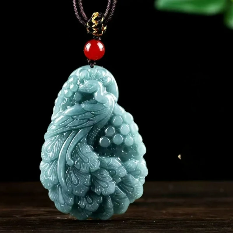 Голубая вода Мьянма двусторонняя резьба нефритовый кулон в виде павлина ожерелье очаровательная мода бирманский жадеит пара амулет подарок
Голубая вода Мьянма двусторонняя резьба нефритовый кулон в виде павлина ожерелье очаровательная мода бирманский жадеит пара амулет подарок