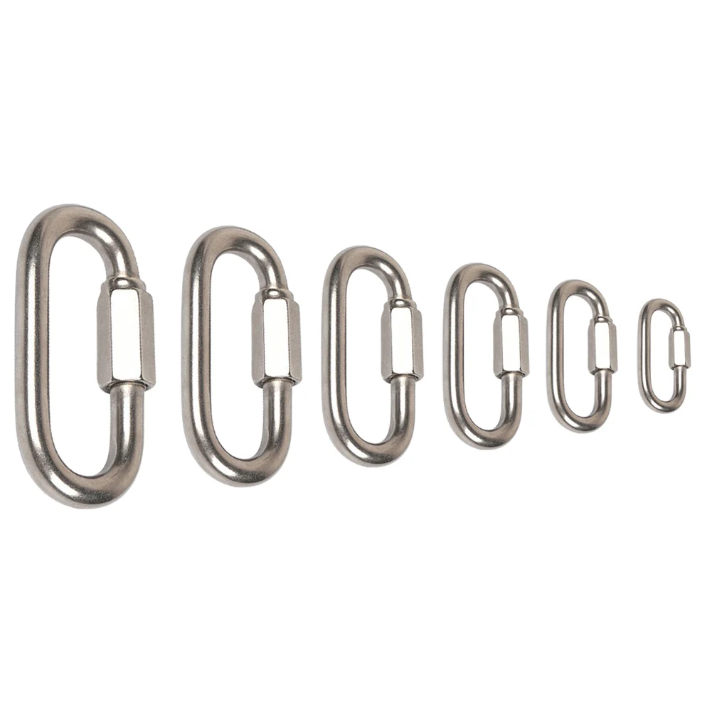 Stainless Steel Screw Lock Multifunctional Gear Carabiner Camping Quick Links Climbing Portable Outdoor Elements
Stainless Steel Screw Lock Multifunctional Gear Carabiner Camping Quick Links Climbing Portable Outdoor Elements