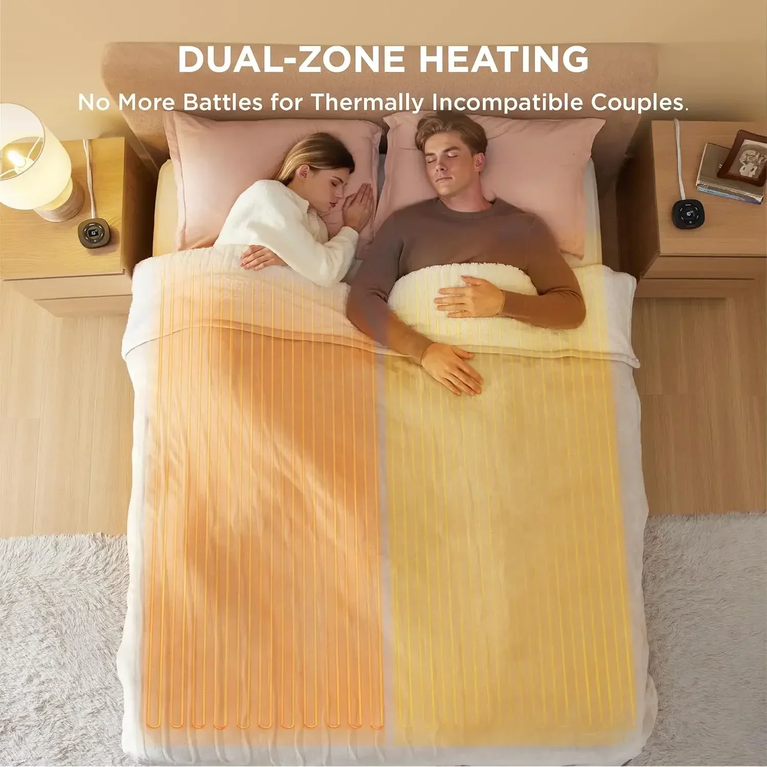 BestsellerElectric Blanket King Size - Dual Control Heated Blanket Queen, Fast Heating with 10 Time Settings & 10 Heat Settings
BestsellerElectric Blanket King Size - Dual Control Heated Blanket Queen, Fast Heating with 10 Time Settings & 10 Heat Settings