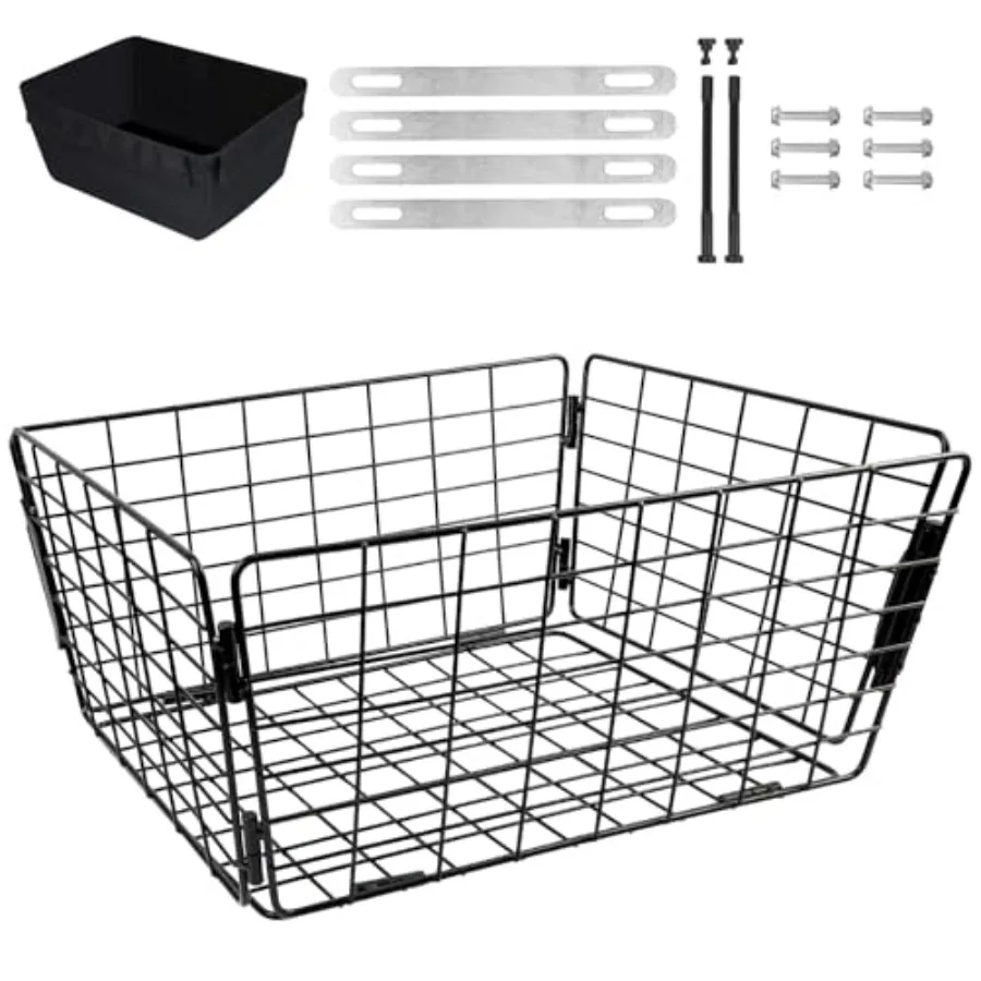 Tricycle Basket Foldable Large Capacity for Adult Cargo Waterproof Rear Steel Basket for Pet Carry Universal Fit 3 Wheel Tric w
Tricycle Basket Foldable Large Capacity for Adult Cargo Waterproof Rear Steel Basket for Pet Carry Universal Fit 3 Wheel Tric w